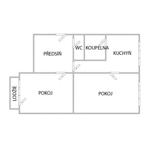 Prodej, Byt 2+1, Chomutov