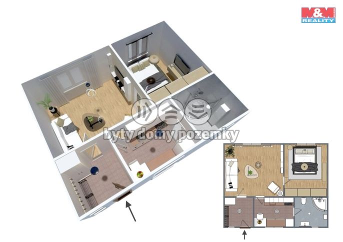 Prodej, Byt 2+1, Praha