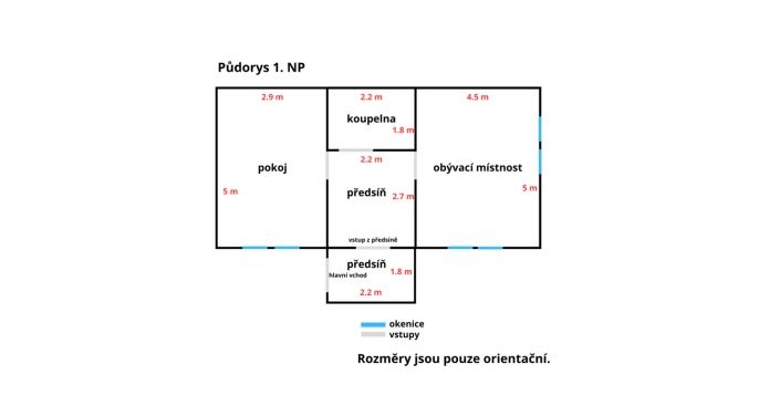 Prodej, Chalupa, Vranovice
