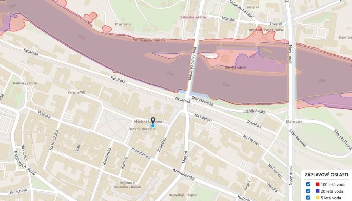 Pronájem, Byt 2+kk, Kolín