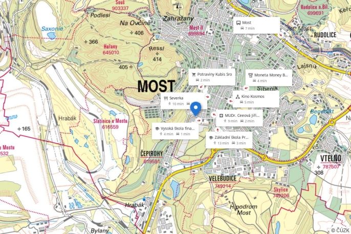 Pronájem, Byt 2+1, Most