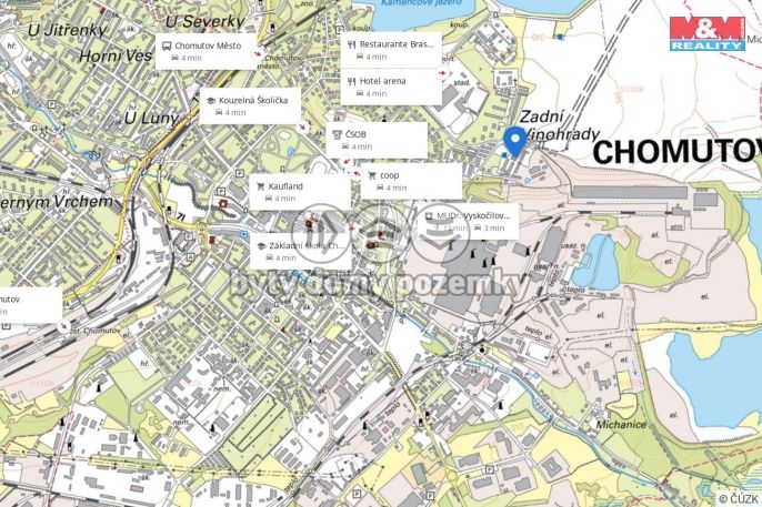 Pronájem, Obchod a služby, Chomutov