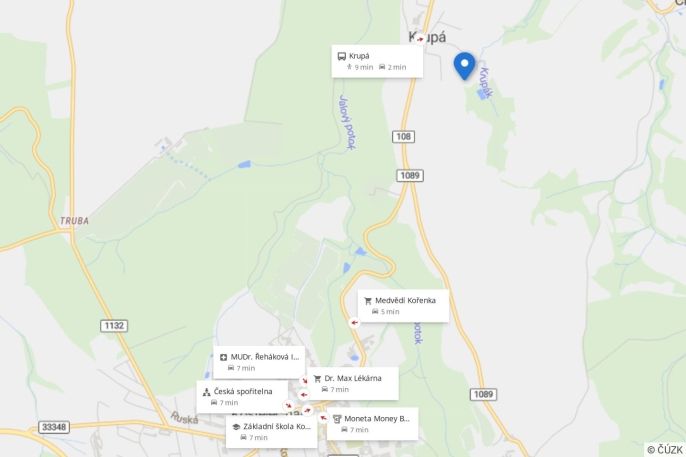 Prodej, Pozemek k bydlení, Krupá