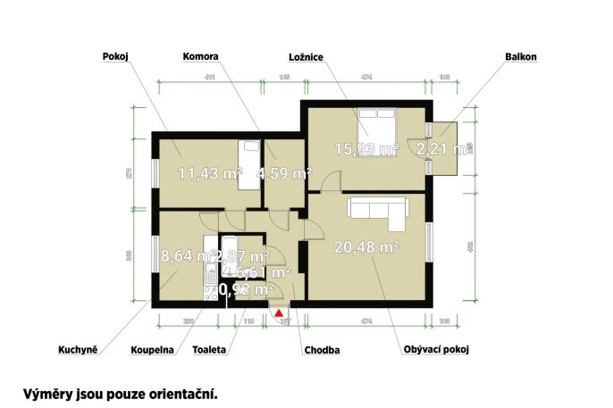 Prodej, Byt 3+1, Plzeň