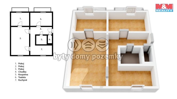 Prodej, Byt 3+1, Havířov