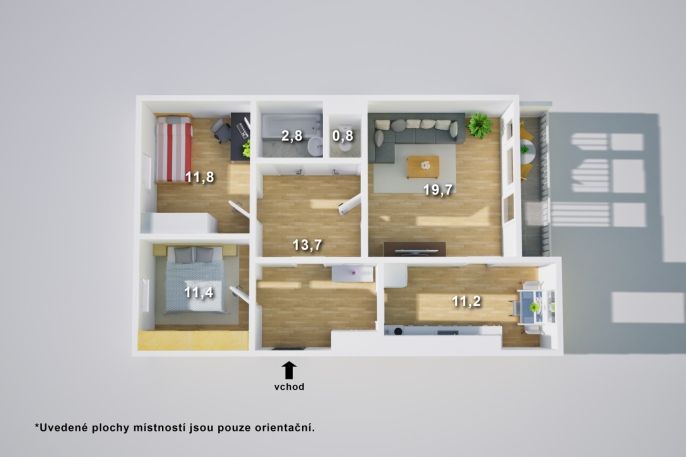 Prodej, Byt 3+1, Ústí nad Labem