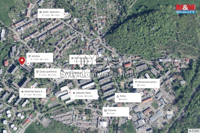 Prodej, Byt 4+1, Chlumec