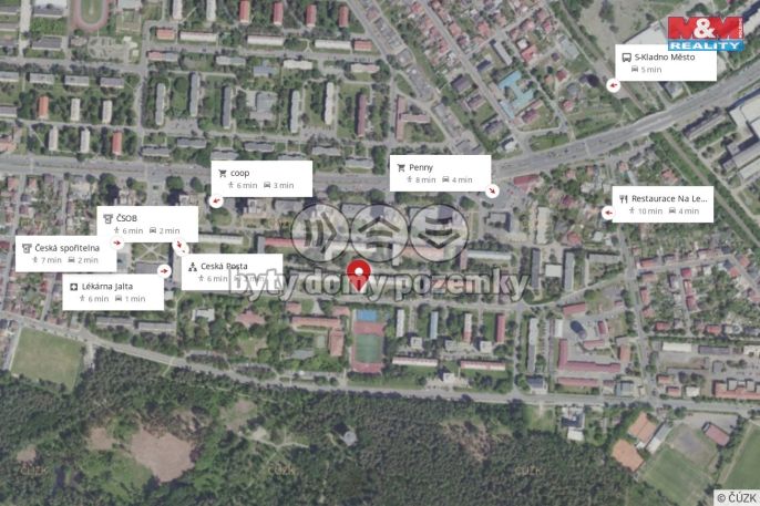 Pronájem, Byt 1+1, Kladno