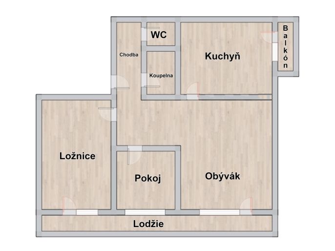 Prodej, Byt 3+1, Ostrava