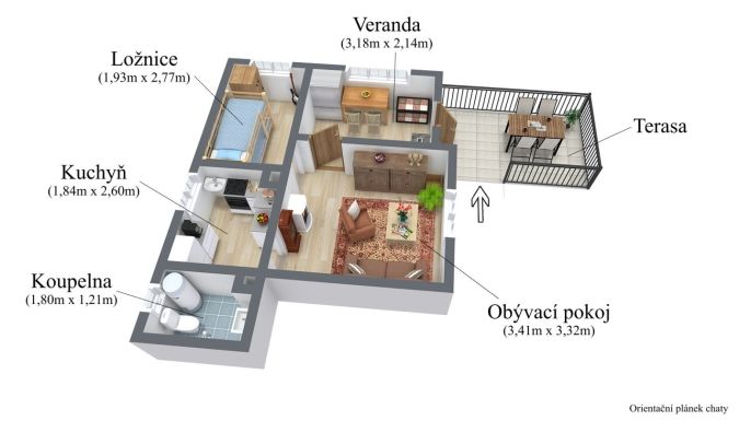 Prodej, Chata, Klášterec nad Ohří