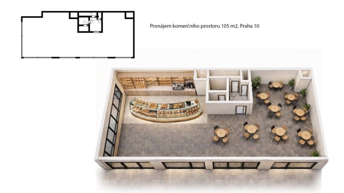 Pronájem, Obchod a služby, Praha