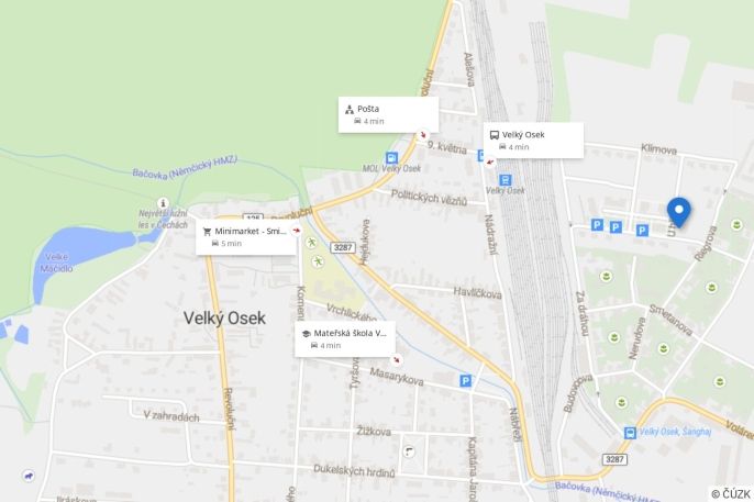 Pronájem, Byt 1+kk, Velký Osek