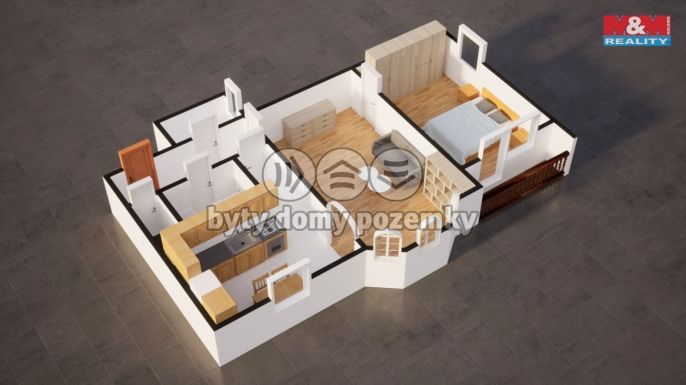 Pronájem, Byt 2+1, Kosmonosy