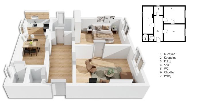 Prodej, Nájemní dům, Dymokury