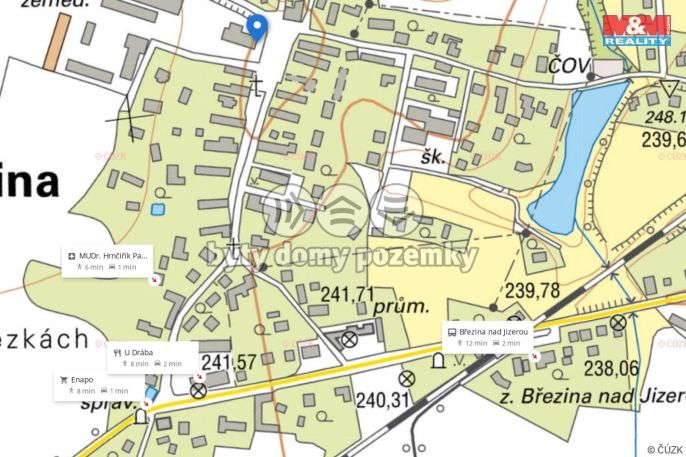 Prodej, Obchod a služby, Březina