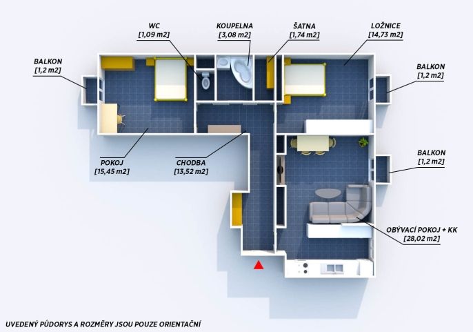 Prodej, Byt 3+1, Příbram