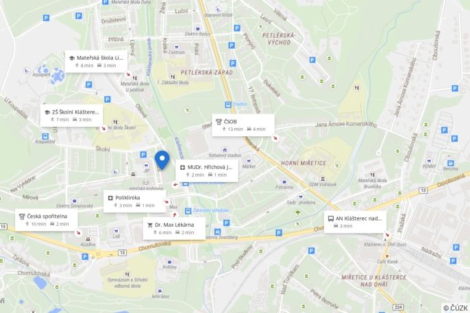 Pronájem, Byt 3+1, Klášterec nad Ohří