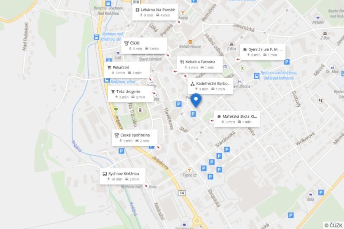 Pronájem, Byt 2+1, Rychnov nad Kněžnou