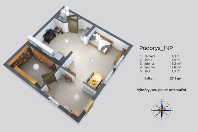 Prodej, Chalupa, Slunečná