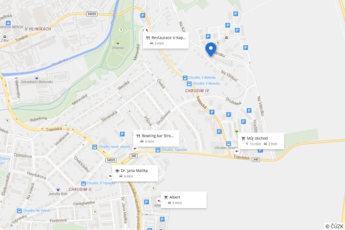 Pronájem, Byt 1+kk, Chrudim