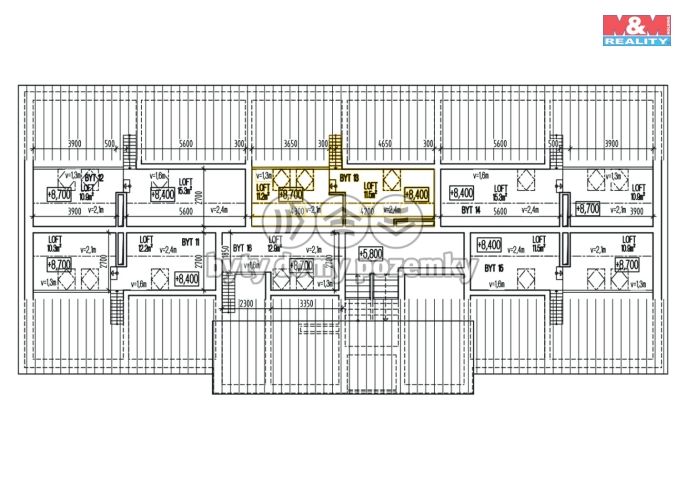 Prodej, Byt 3+kk, Žleby