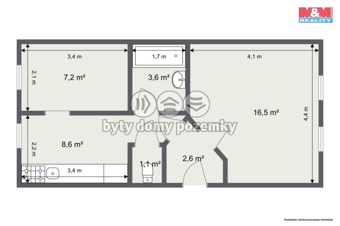 Prodej, Byt 2+1, Dalovice