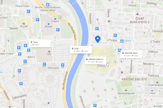 Pronájem, Byt 2+1, České Budějovice