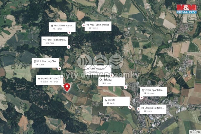 Prodej, Pozemek k bydlení, Ostružno