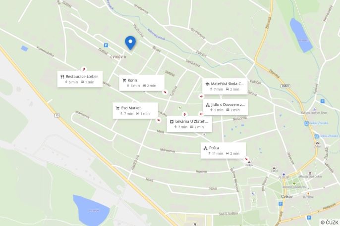 Pronájem, Byt 2+kk, Cvikov