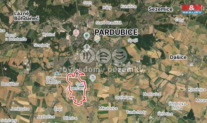 Prodej, Pozemek k bydlení, Staré Jesenčany