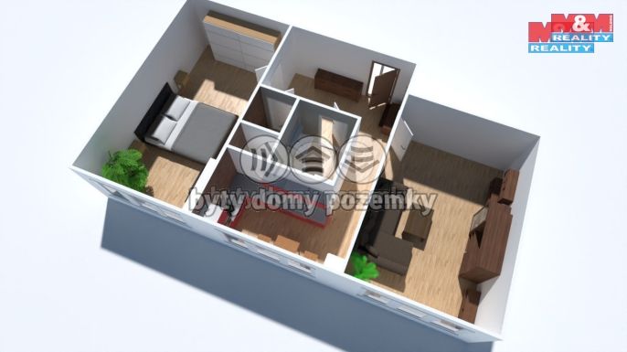 Prodej, Byt 2+1, Chomutov