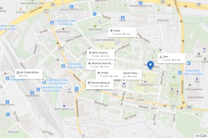 Pronájem, Byt 2+1, Frýdek-Místek
