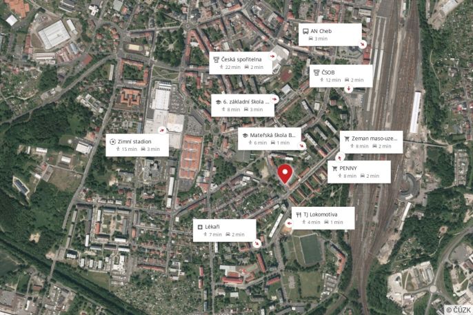 Prodej, Byt 3+1, Cheb