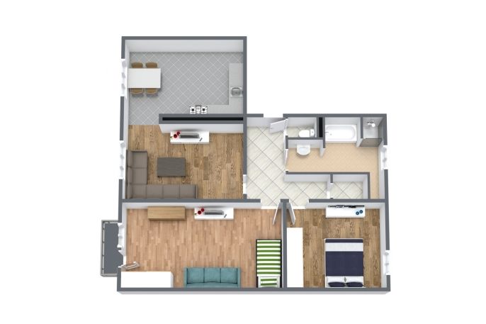 Pronájem, Byt 3+1, Bukovany