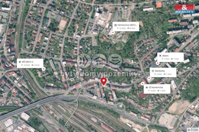 Pronájem, Byt 2+1, Děčín