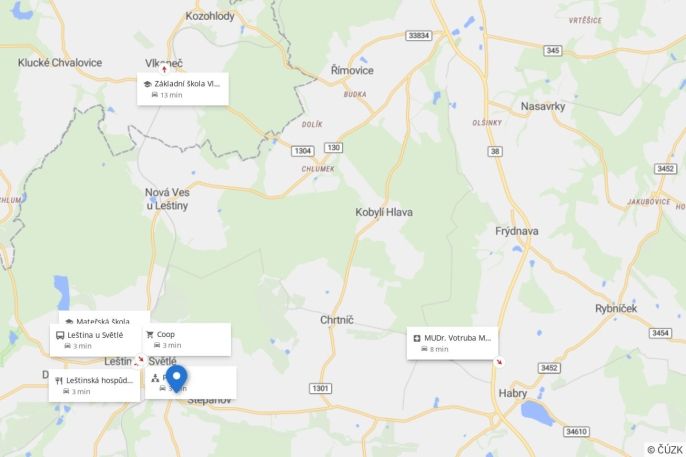 Pronájem, Byt 2+1, Leština u Světlé