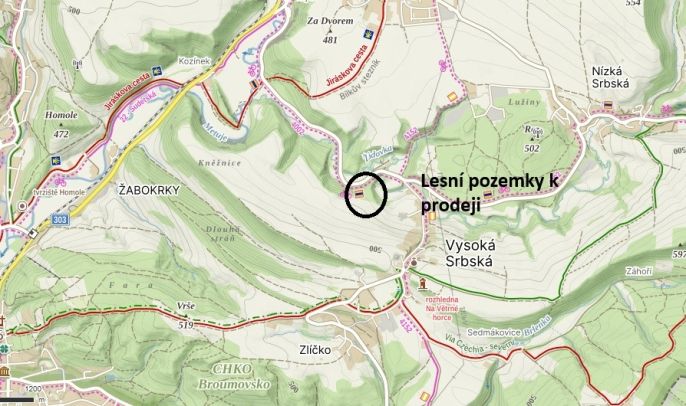 Prodej, Louka, Vysoká Srbská