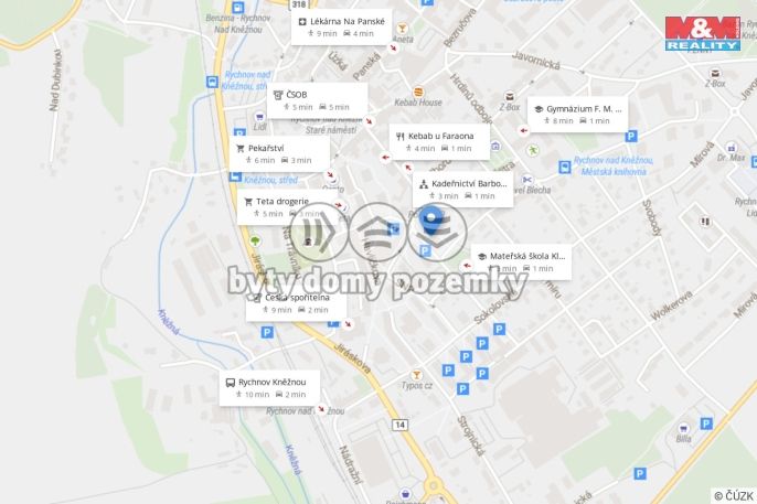 Pronájem, Byt 2+1, Rychnov nad Kněžnou