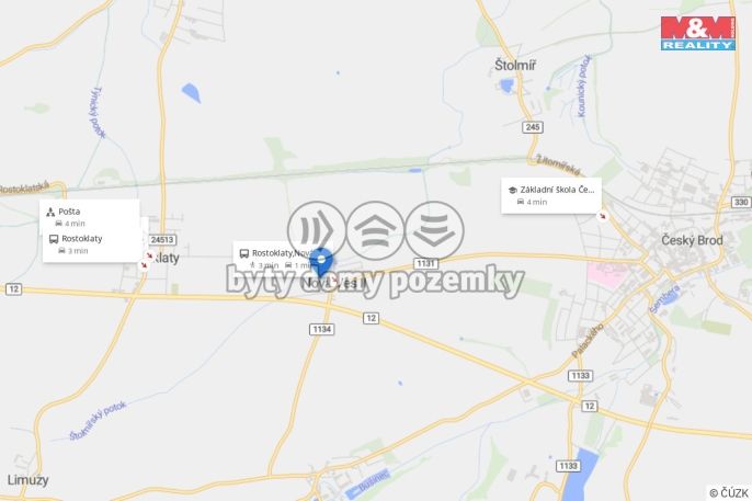 Pronájem, Byt 1+kk, Rostoklaty