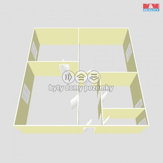 Pronájem, Byt 2+1, Klášterec nad Ohří