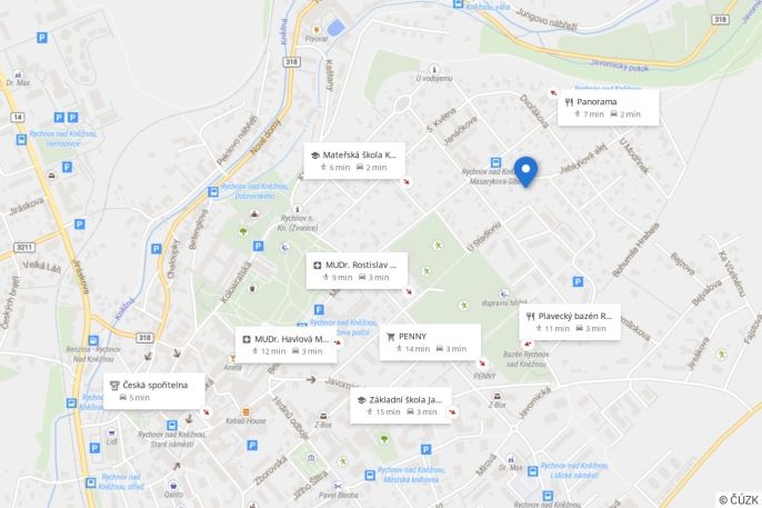 Pronájem, Byt 3+1, Rychnov nad Kněžnou