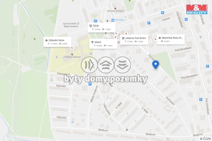 Pronájem, Byt 3+1, Hradec Králové