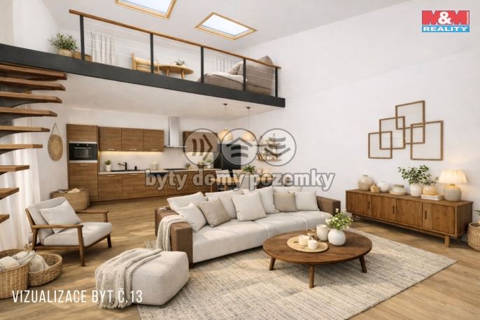 Prodej, Byt 3+kk, Žleby