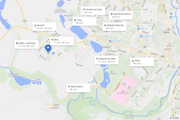 Prodej, Byt 1+1, Dačice