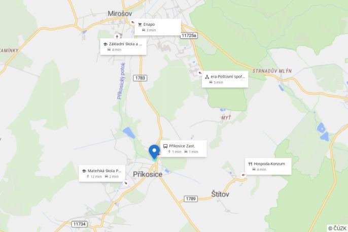 Prodej, Louka, Příkosice