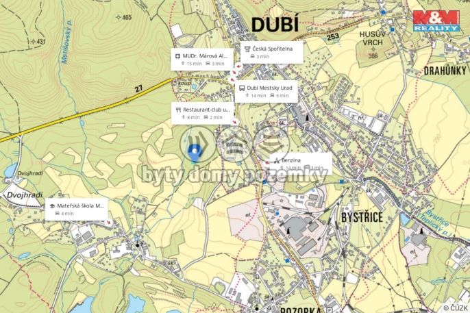 Prodej, Pozemek k bydlení, Dubí