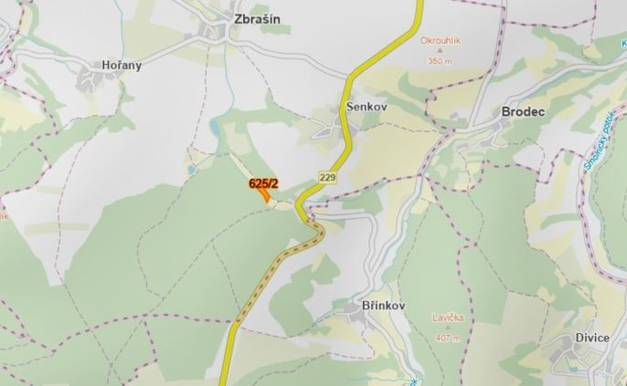 Prodej, Pole, Zbrašín