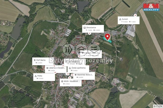 Prodej, Pozemek k bydlení, Zbraslavice