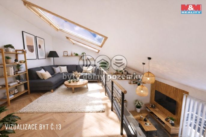 Prodej, Byt 3+kk, Žleby