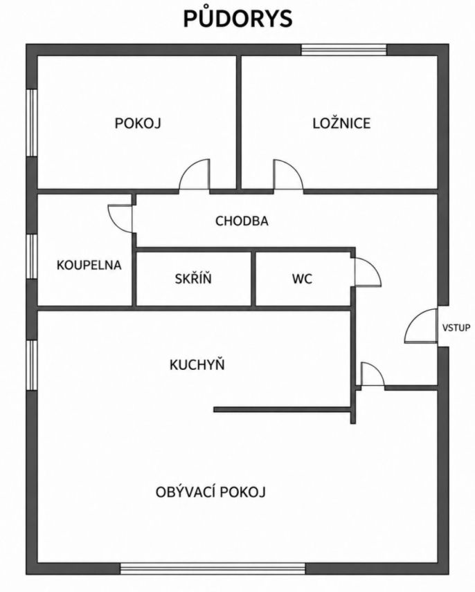 Prodej, Byt 3+1, Velká Bystřice